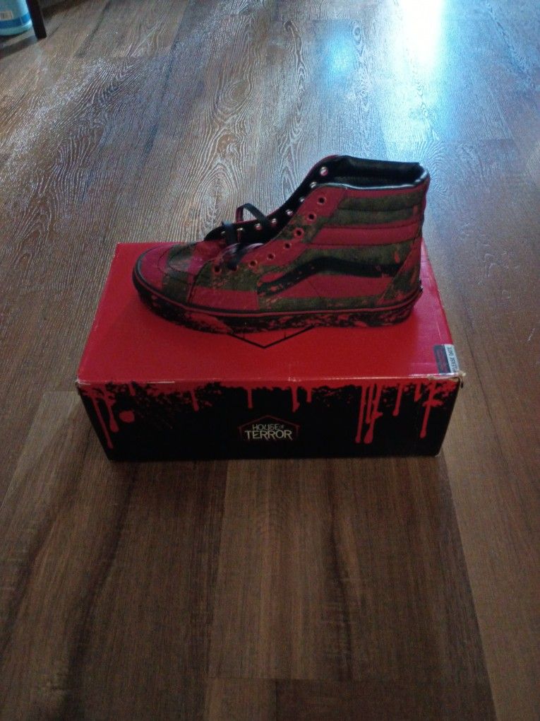 Vans Freddy Krueger House Of Terror Sk8-Hi Size 10 
