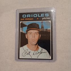 Pat Dobson #(contact info removed) Topps Baseball card NM