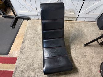 V Rocker Black Gaming Rocker Chair with Speakers