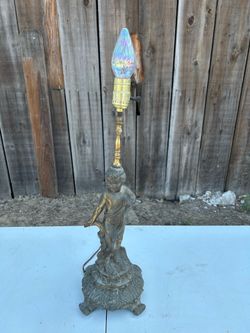 VINTAGE Hollywood Regency Cherub Lamp Base – Mid-Century Cast