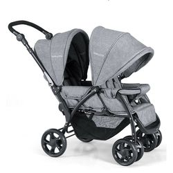 BabyJoy Double Stroller (Gray)