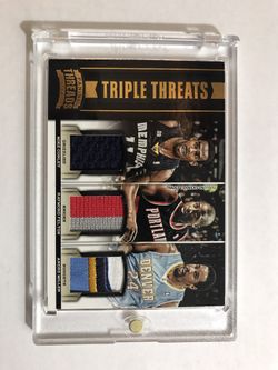 Panini Threads Basketball Triple Threats /25