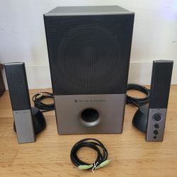 🔥 Altec Lansing VS4121 2.1 Computer Speaker System Subwoofer PC Media Audio Music Bass 2 Surround Sound