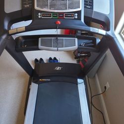 4 items-Nordictrack Treadmill,  Total Gym and weights w/ bench