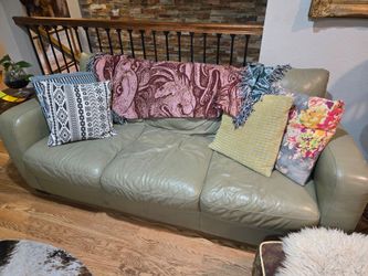 84" Italian Leather Sofa