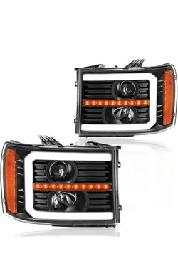 LED DRL Headlight  for  2007-2013 GMC Sierra 1500/2007-2014 GMC Sierra 2(contact info removed)