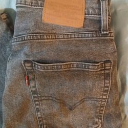 Levi Strauss & Co W30 L32 Grey Wash Denim Jeans