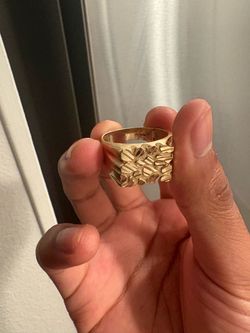 Chunky 14k nugget ring