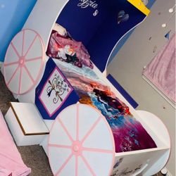 Princess Trundle Carriage Bed