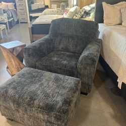 Brand New Large Lounge Chair And Ottoman