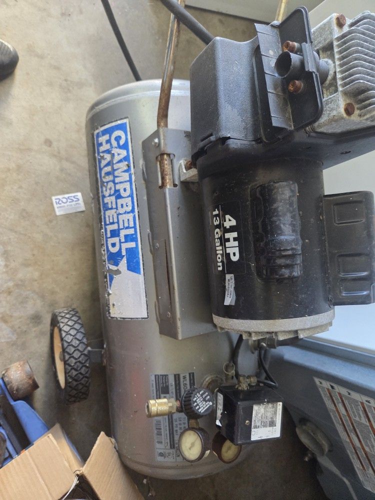 4 Hp. 13 Gallon Compressor Campbell Housefeld