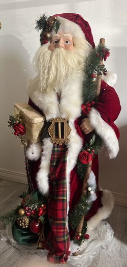 Vintage 3ft Tall Santa 