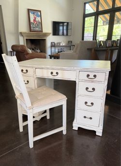 Vintage desk and dresser - sold together or separate