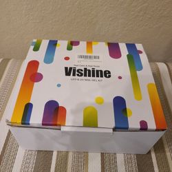 Vishine LED & UV Nail Lamp Nail Gel Starter Kit. New