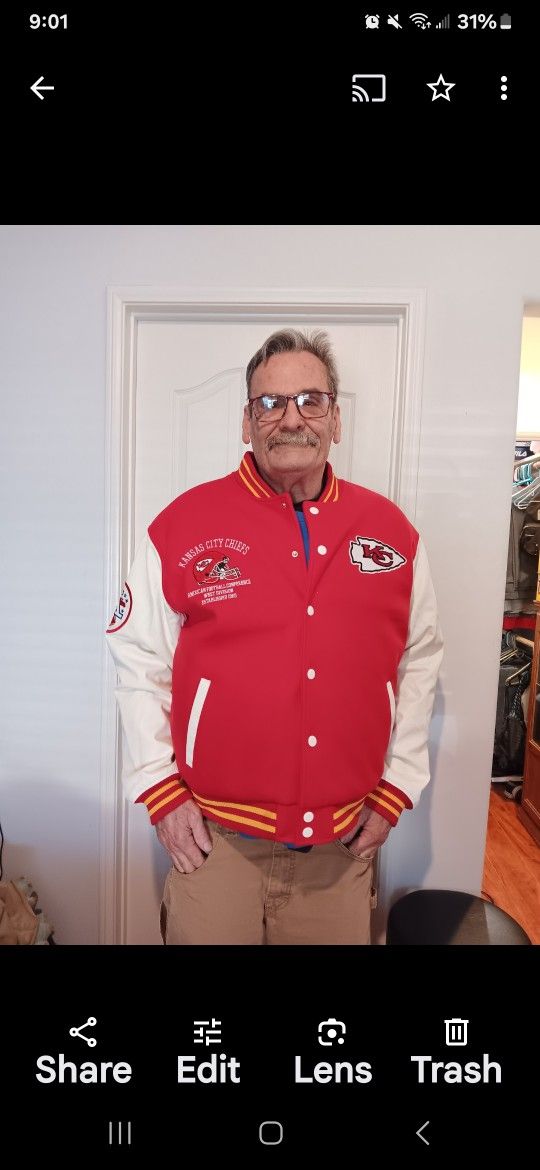 KC NFL game Jacket Brand-New