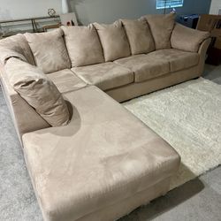 Beautiful Micro Suede Sectional
