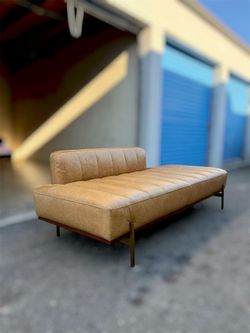 Arhaus Lansing Leather Daybed Sofa Delivery Available