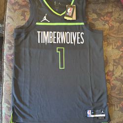 Nike Minnesota Timberwolves Anthony Edwards #1 Statement Jersey Men’s Large