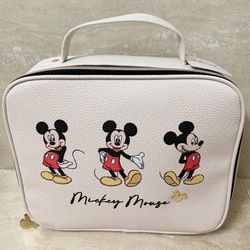 Disney Mickey Mouse Travel Makeup Cosmetic Zip Around Bag