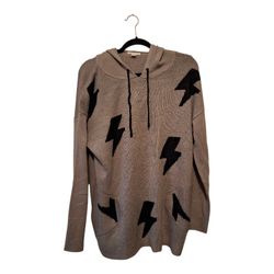 New Women's Thunder Gray Hoodie Sweater Large 