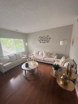3 pieces living room with cushions