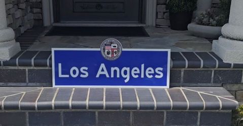 City Of Los Angeles Aluminum Reflective Street Sign