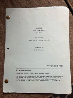 Script from 1995 Seinfeld Episode/ TV show