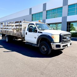 2012 FORD F-550 TURBO DIESEL STAKE BED TRUCK