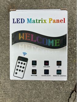 RGB LED Matrix Pixel Panel DIY Programmable Bluetooth App 16x32 mm