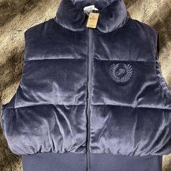 Victorias secret pink Brand Blue Velour Best 