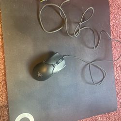 Logitech Mousepad & Razer Viper Mini Wired Mouse