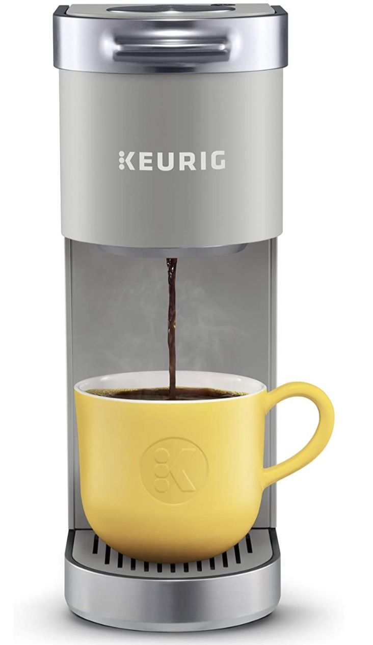 Keurig K-Mini Plus Coffee Maker, Single Serve K-Cup Pod Coffee Brewer, Comes With 6 to 12 Oz. Brew Size, K-Cup Pod Storage, and Travel Mug Friendly, S