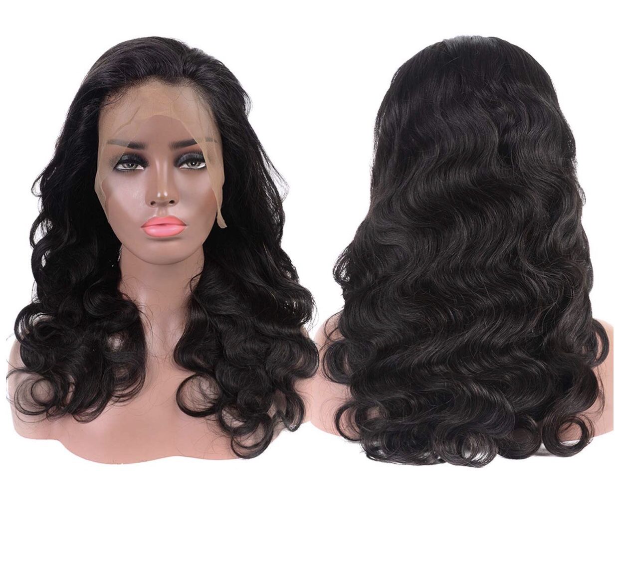 20” 360 Lace Frontal Wigs Human Hair Brazilian Body Wave Human Hair Wigs Natural Hairline Human Hair Lace Wigs 150% Density