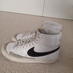White Nike blazers
