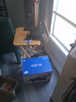 Logitech g29 steering wheel for ps4 pc and ps5 and ps3 and comes with pedals and shifter. READ DESCRIPTION. WILLING to NEGOTIATE PRICES