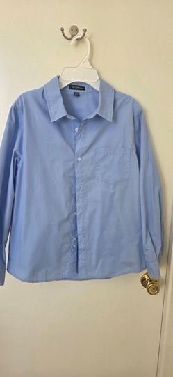 Spring&Gege Light Blue Button-Down Shirt for boys