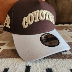 Arizona Coyotes New Era Varsity Adjustable Hat Creme/Brown 