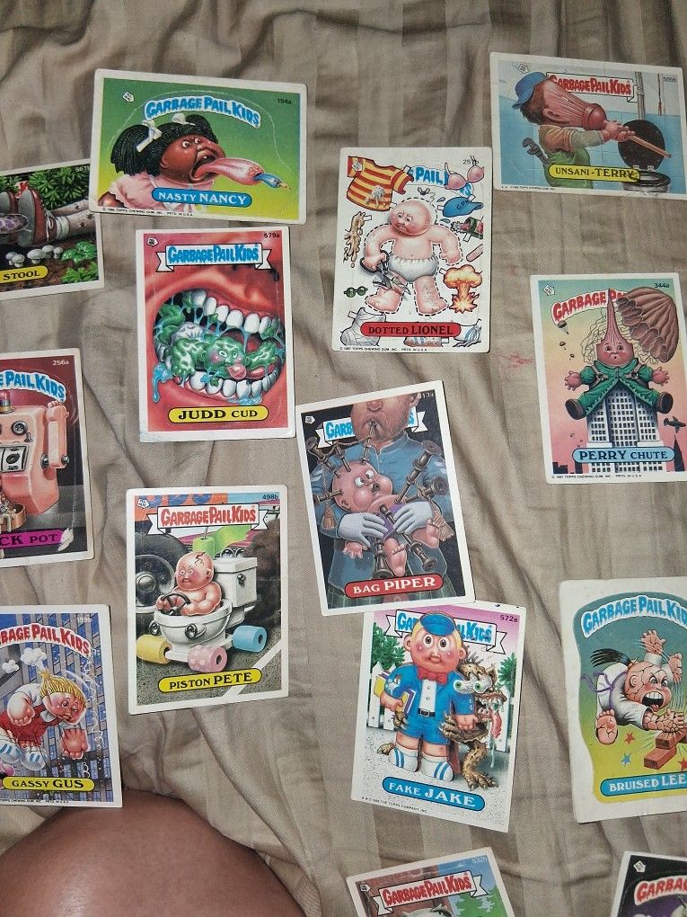 Garbage Pail Kids Collector Cards From 80s.