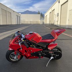 49cc 2-Stroke Pocket Rocket Motorcycle, Gas Pocket Motorbike Max Speed 20MPH mix weight 165lb