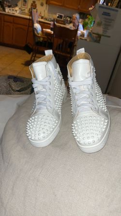 New Christian Louboutin Louis Flat Calf/Spikes sneakers.