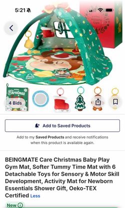 BEINGMATE Christmas Baby Play Gym Mat