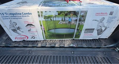 PROPEL 15′ TRAMPOLINE WITH ENCLOSURE