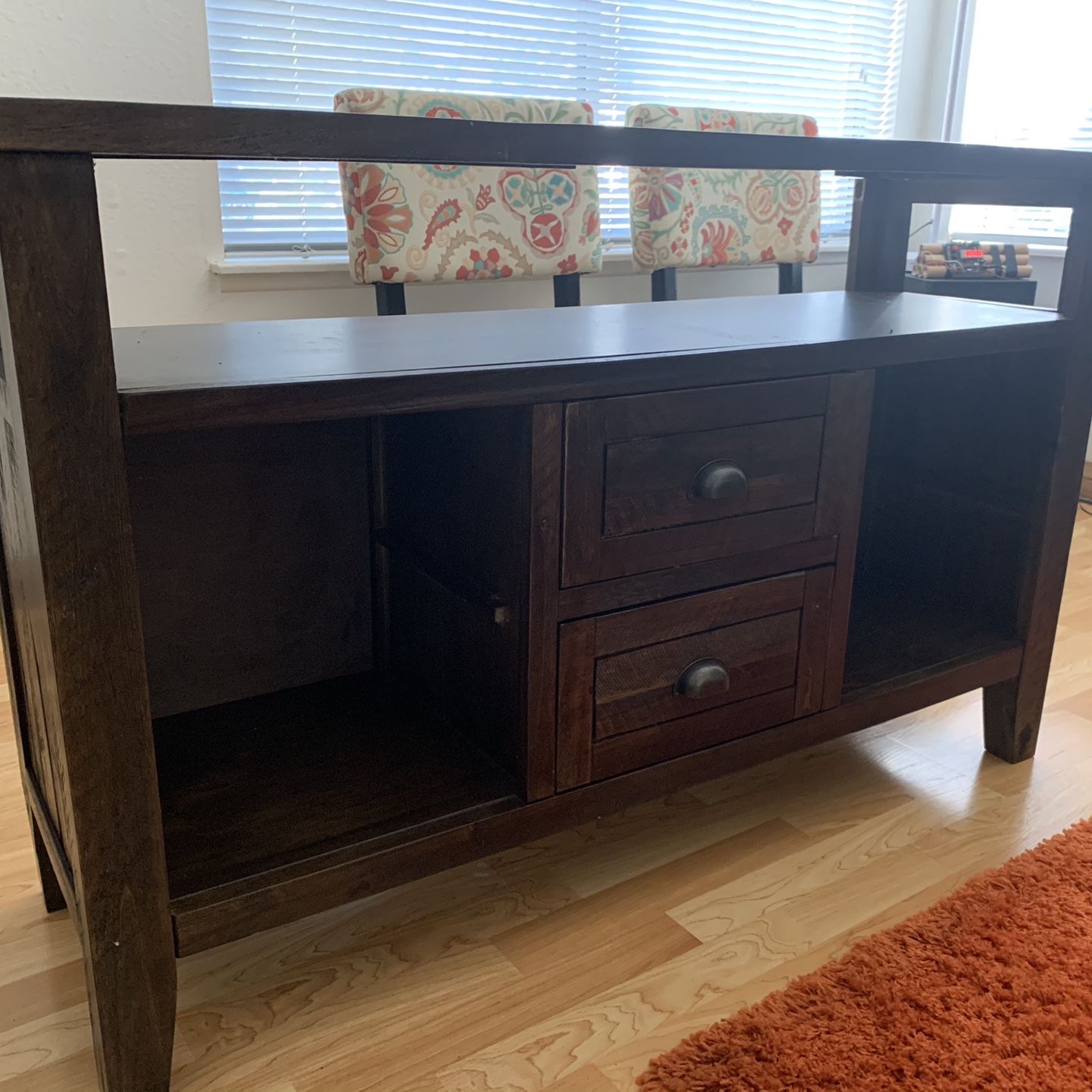 2 Drawer Media Cabinet 48x15x30