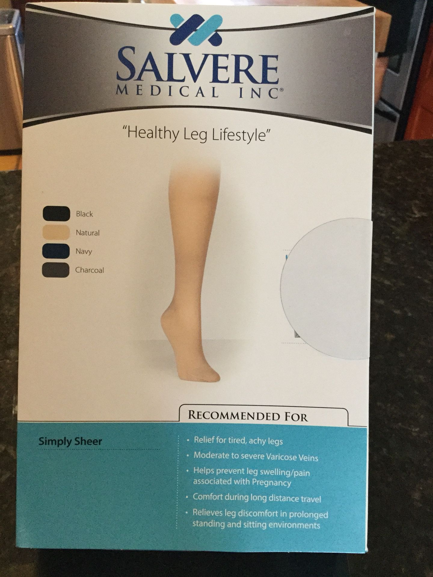 Salvere 15-20 support therapy socks 2 Boxes 