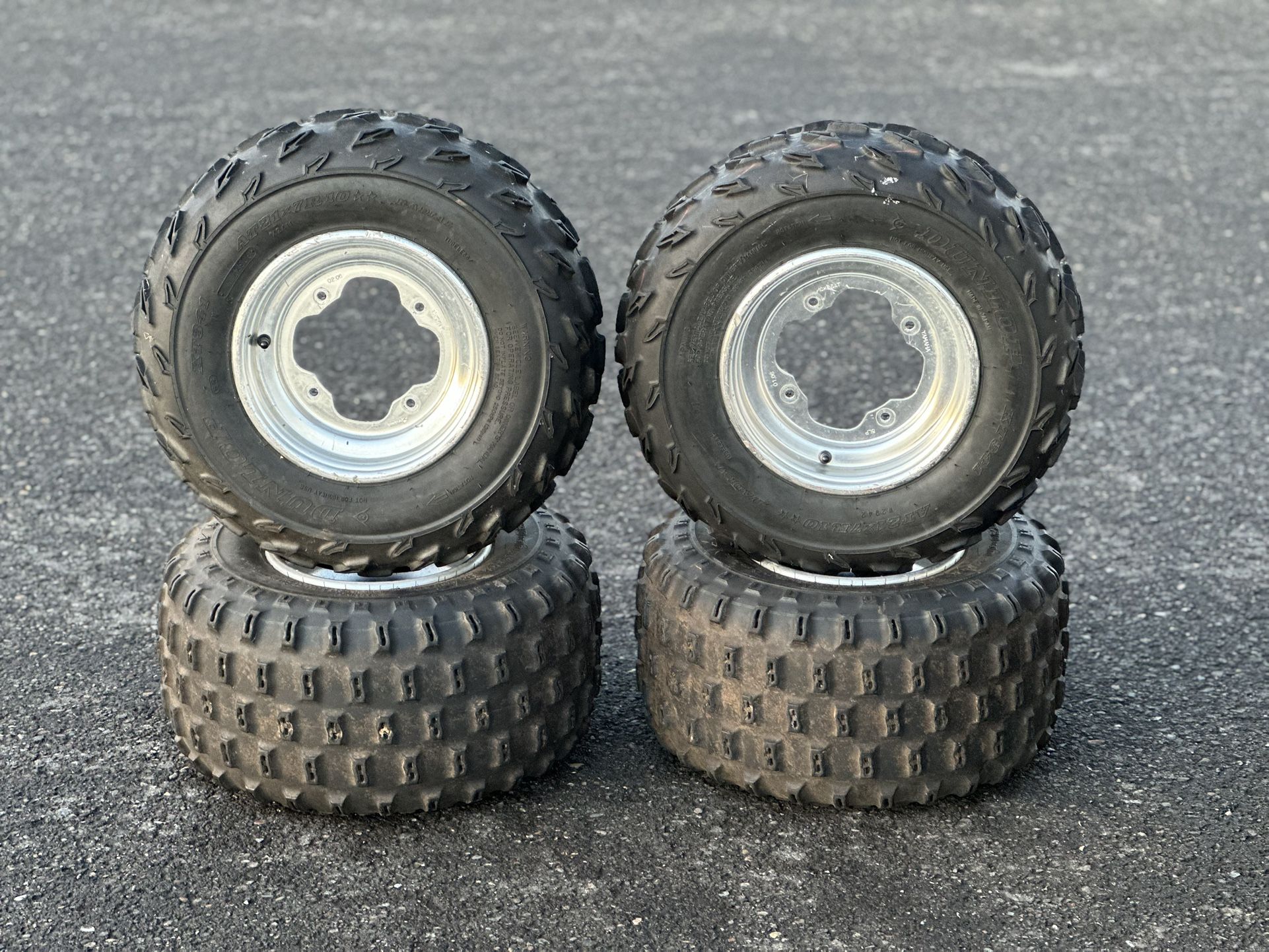 ALMOST NEW YAMAHA ATV TIRES MUD TIRES QUAD TIRES DIRT TIRES SPORT QUAD TIRES