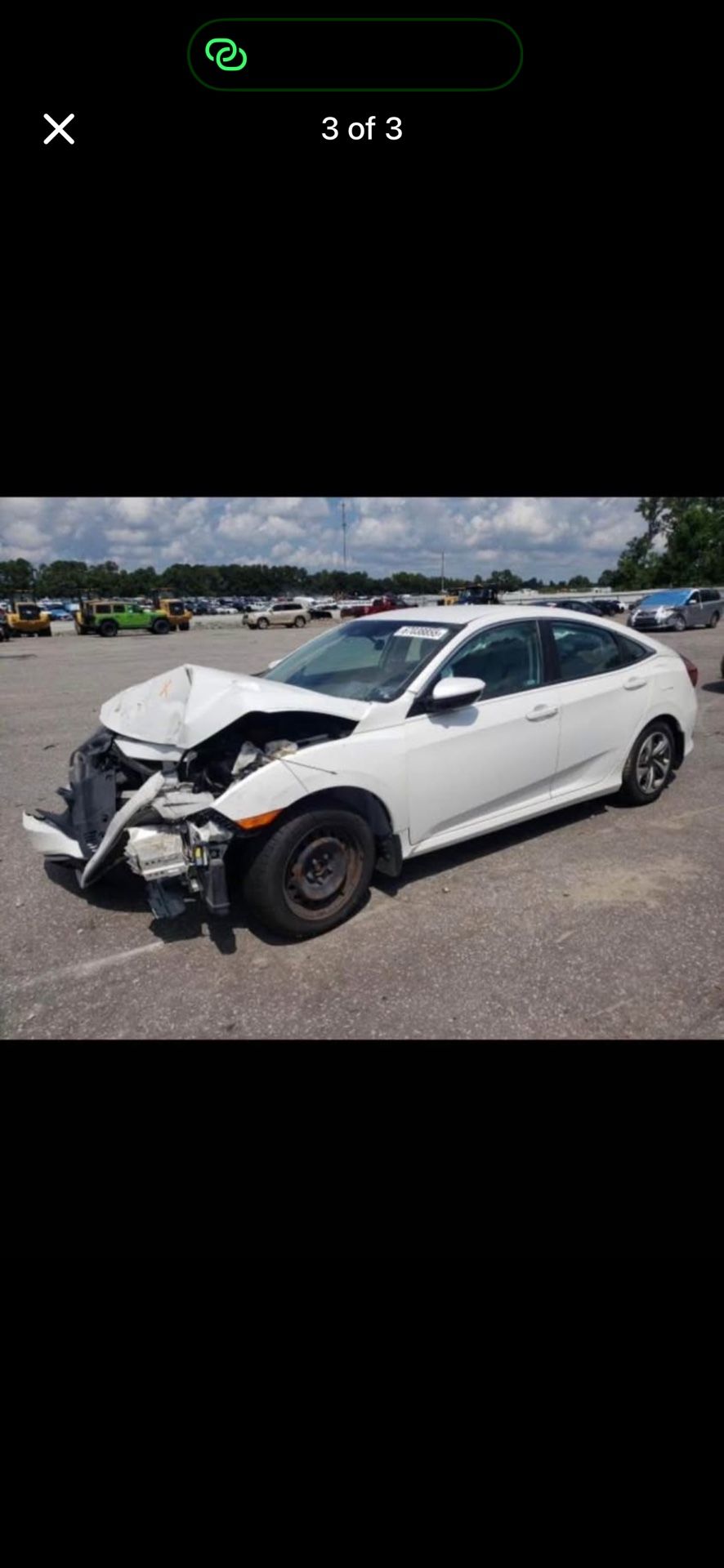 HONDA CIVIC LX 2019 OUT FOR PARTS