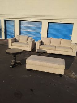 Sofa loveseat couch side table