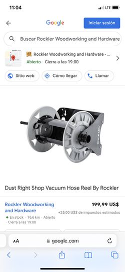 Dust Right® Shop Vacuum Hose Reel, Rockler Woodworking and Hardware