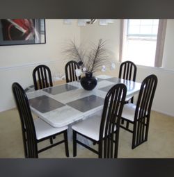 Macy's marble dining room set