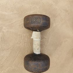 Vintage 30 LB Dumbbell